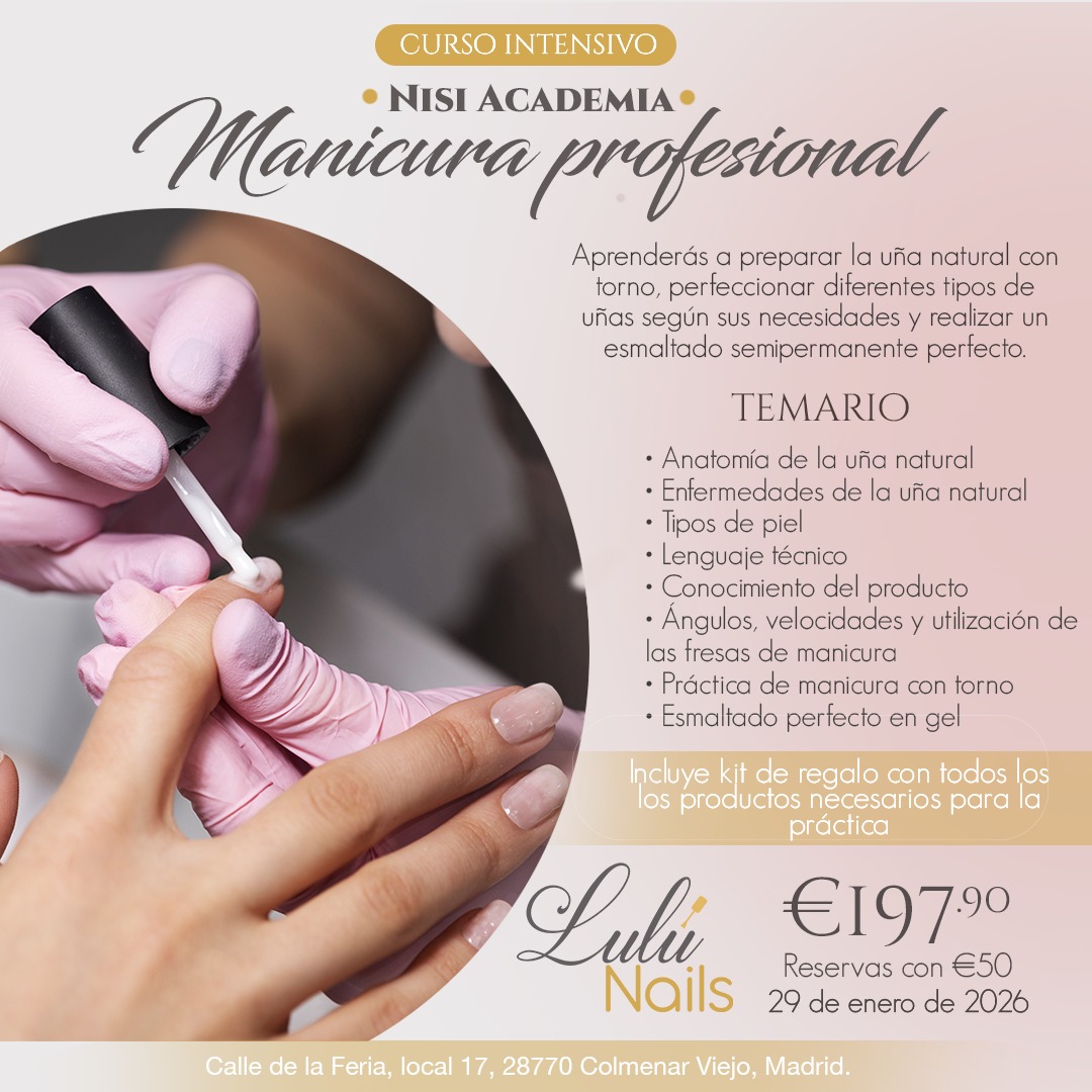 Curso de manicura profesional en Colmenar Viejo